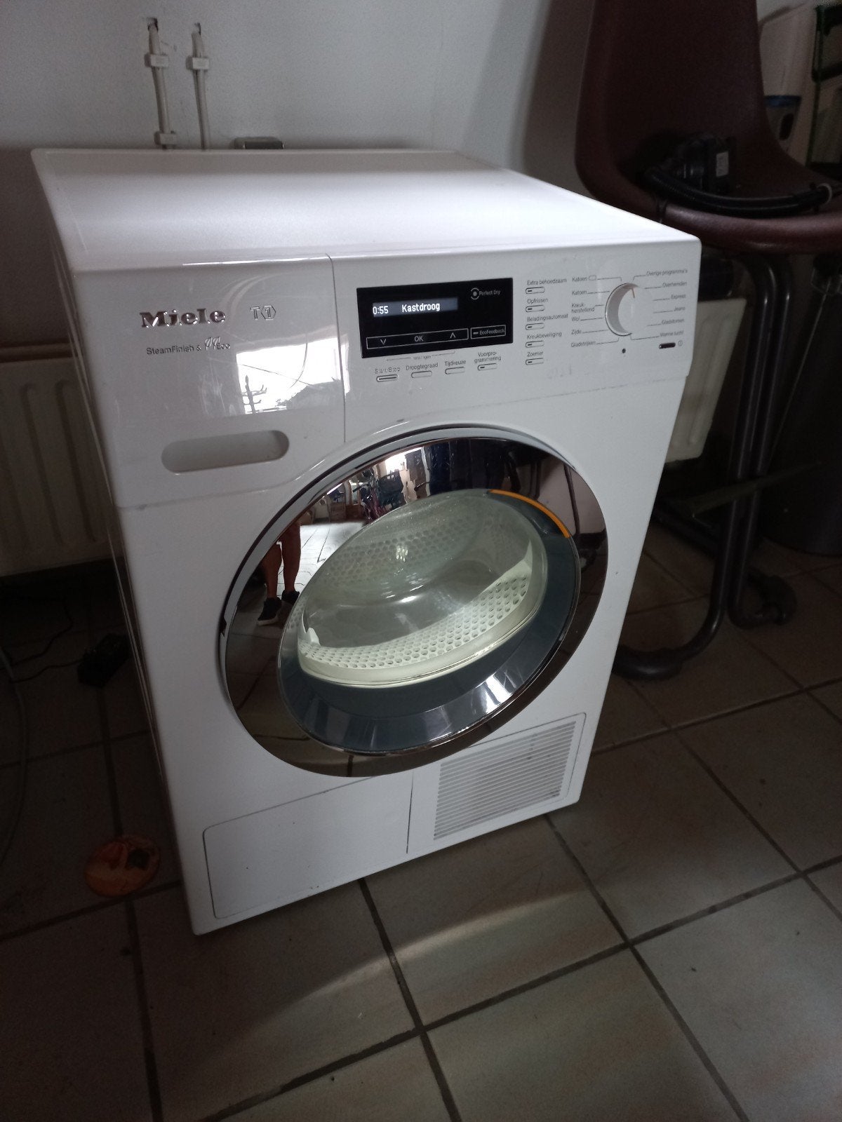 Jonge zuinige Miele T1 warmtepompdroger met Steamfinish, Witgoed en Apparatuur, Wasdrogers, Ophalen, Minder dan 85 cm, Overige typen