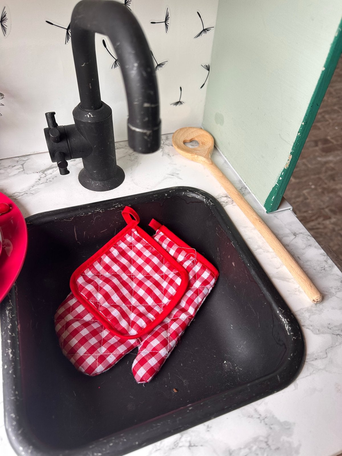 Gratis ophalen: Speelkeuken met accessoires en kassa, Ophalen, Gebruikt, Jongen of Meisje