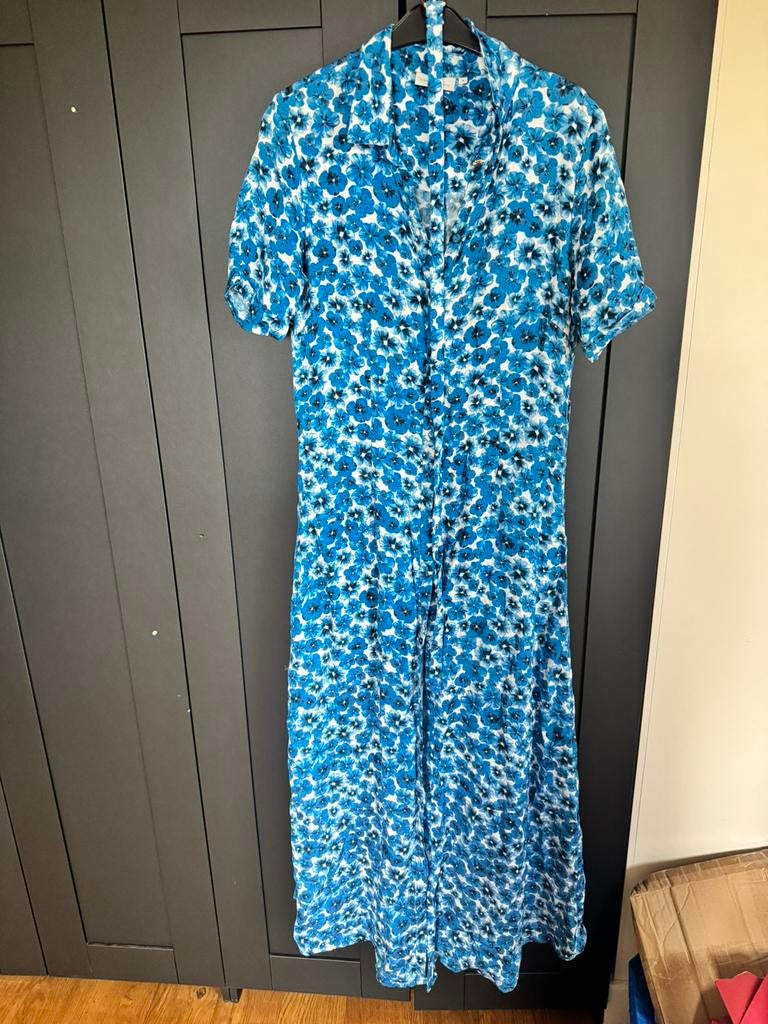 Fabienne Chapot maxi jurk maat 38, Maat 38/40 (M), Blauw, Ophalen of Verzenden, Zo goed als nieuw