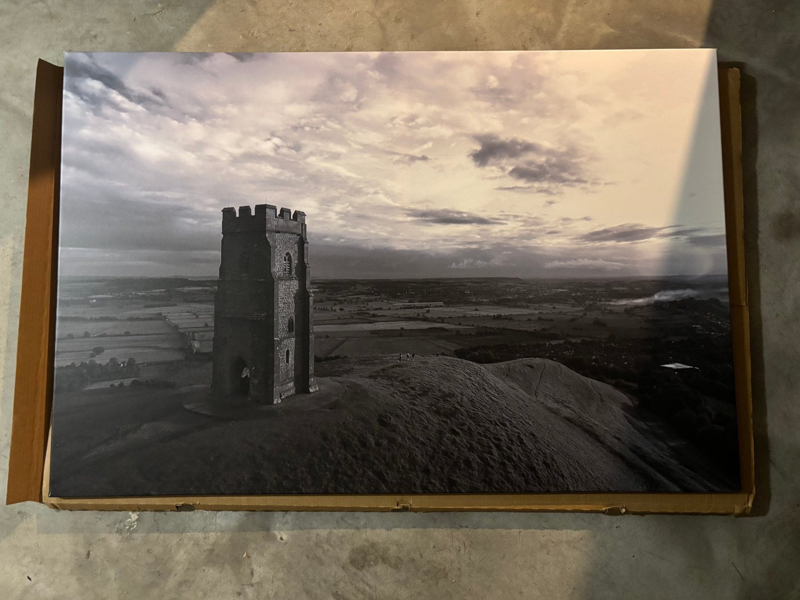 Canvas zwart/wit st. Michael’s Tower - Eye catcher!, Ophalen, Overige typen, Nieuw, 100 tot 125 cm