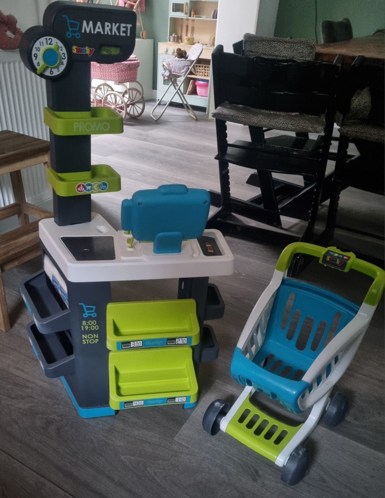 Smoby winkeltje + winkelwagentje, Ophalen, Gebruikt, Jongen of Meisje