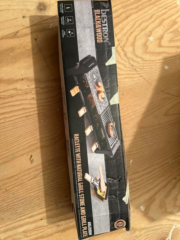 Bestron Raclette met natuurlijke grillsteen en grillplaat, Ophalen, Nieuw, Tafelgrill