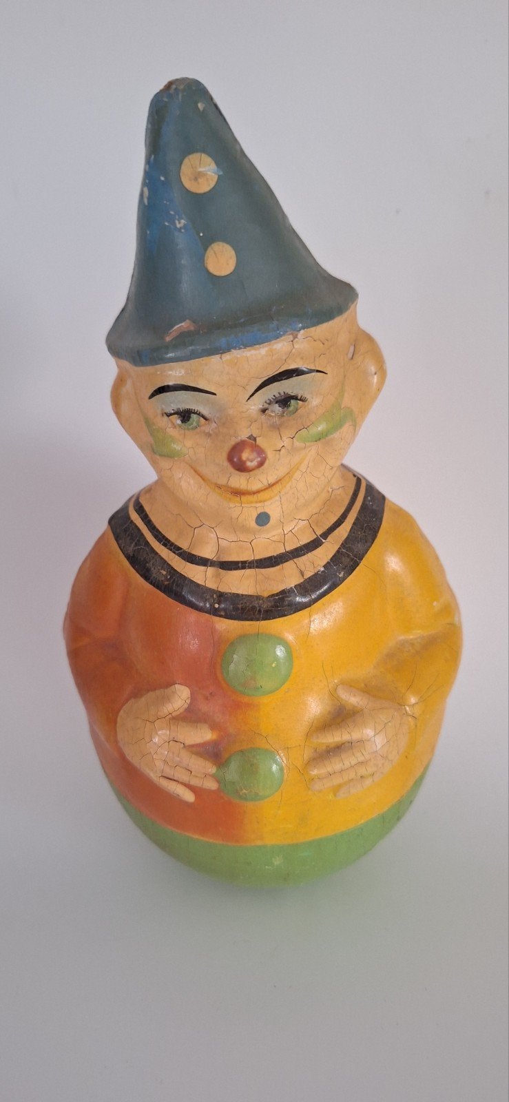Antieke Roly Poly schoenhut clown, Antiek en Kunst, Antiek | Speelgoed, Ophalen of Verzenden