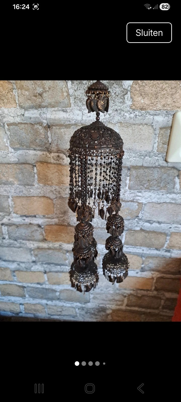KERSTPAKKET 18 stuks grote metalen loulou hanger, Ophalen of Verzenden, Nieuw, Zwart, Metaal