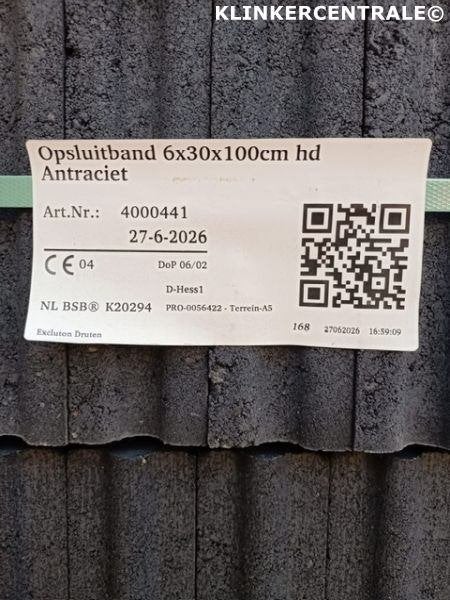 442 st antraciet B-KEUS opsluitbanden 6x30x100cm betonbanden, Tuin en Terras, Tegels en Klinkers, Waalbandijk 155     6651 KD Druten
