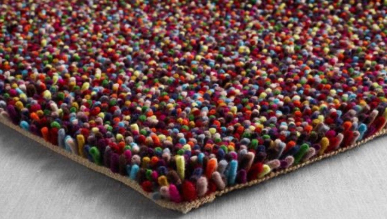 IKEA ÖRSTED Vloerkleed - Kleurrijk en Speels, Ophalen, Gebruikt, 200 cm of meer, 200 cm of meer