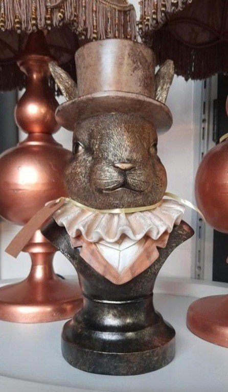Borst beeld haas., Verzamelen, Beelden en Beeldjes, Ophalen, Zo goed als nieuw, Dier