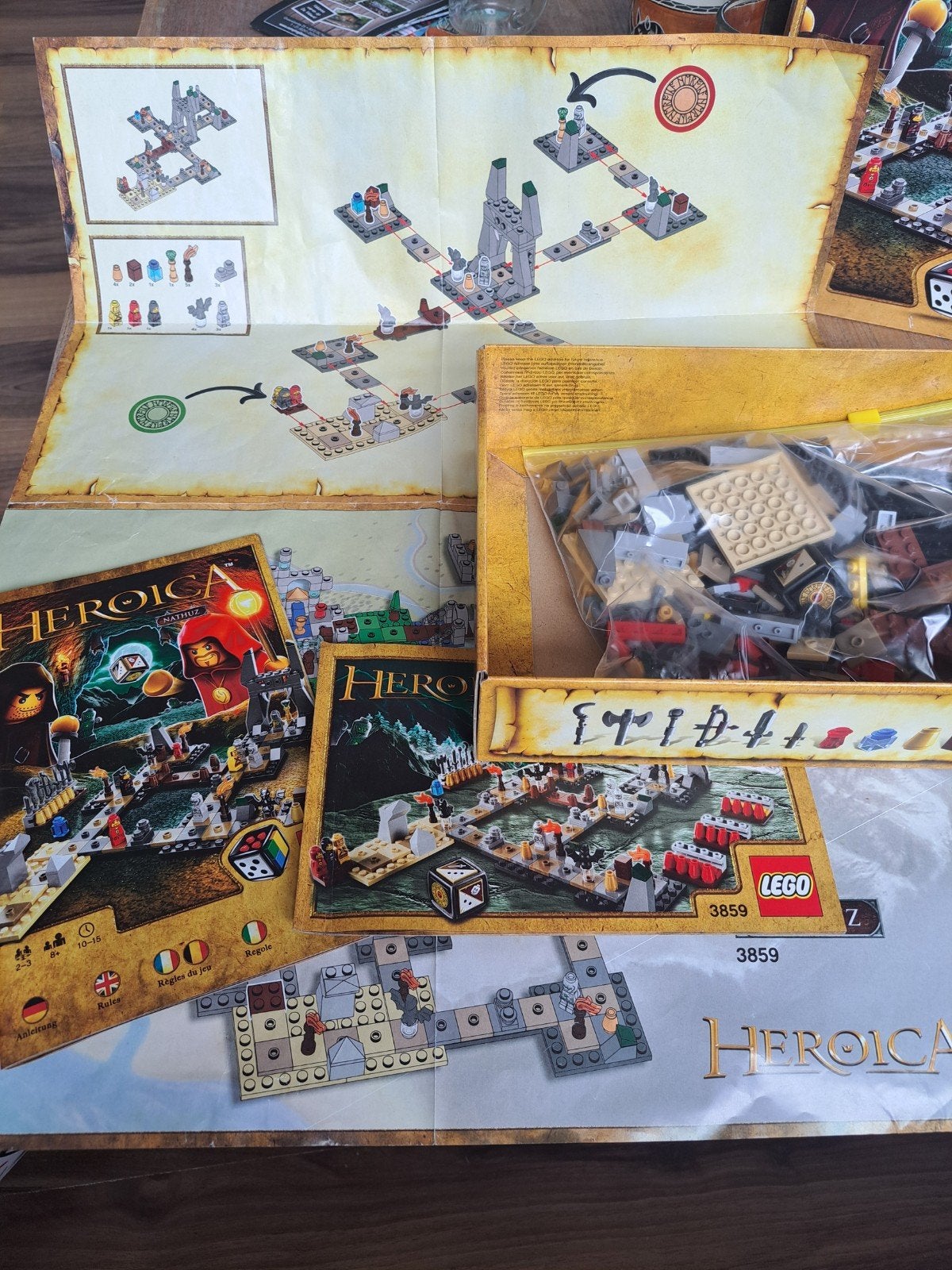 Lego Heroica Nathuz 3859 - Compleet bordspel, Ophalen of Verzenden