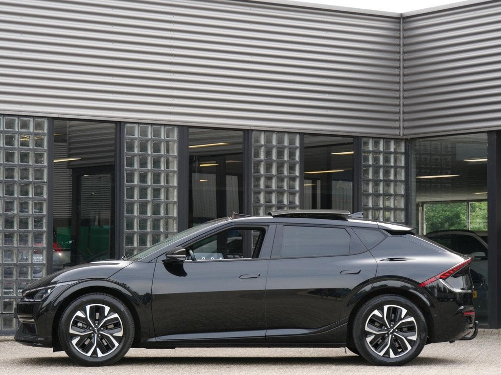 Kia EV6 77kWH GT-LINE/ SCHUIFDAK/ TREKHAAK/ 360° CAMERA/ HE, Auto's, Automaat, 228 pk, Achterwielaandrijving, Gebruikt