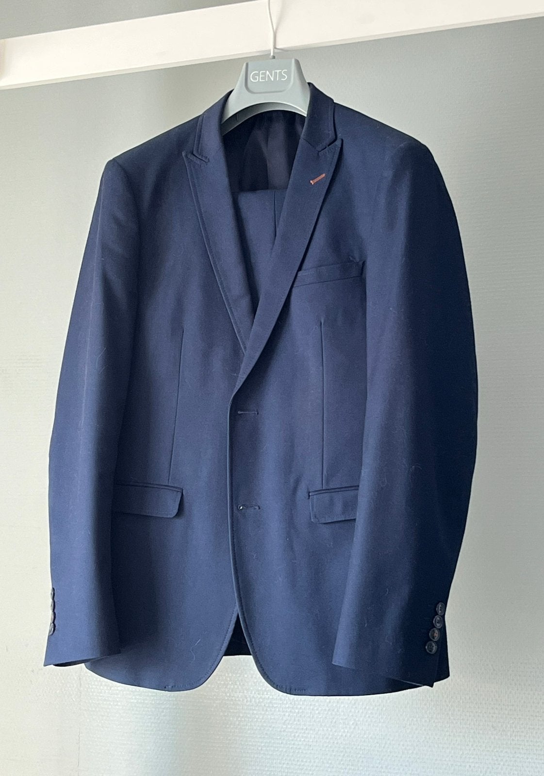 Donkerblauw Sneaker Suit kostuum maat 50, Ophalen of Verzenden, Gedragen, Maat 48/50 (M), Blauw