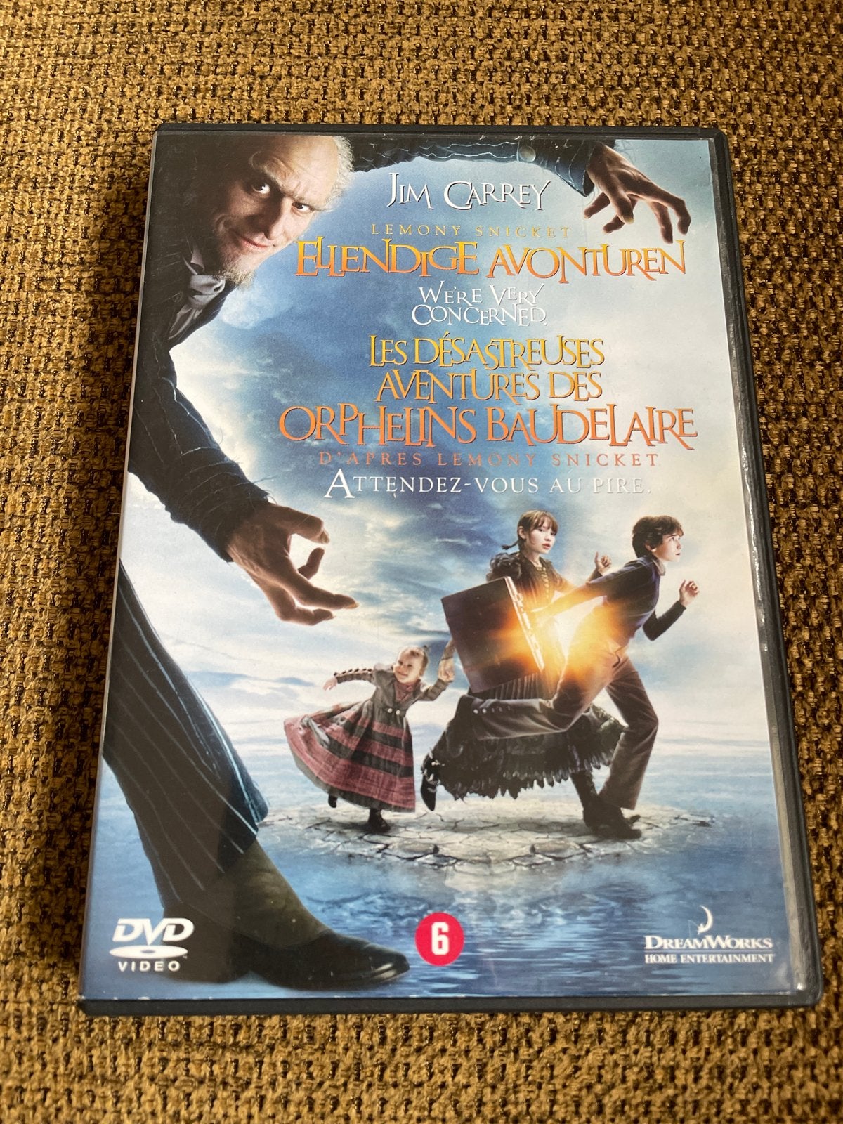 Lemony Snicket: Ellendige Avonturen dvd - Jim Carrey, Bonusmateriaal, Nederlands, Zo goed als nieuw, Vanaf 6 jaar