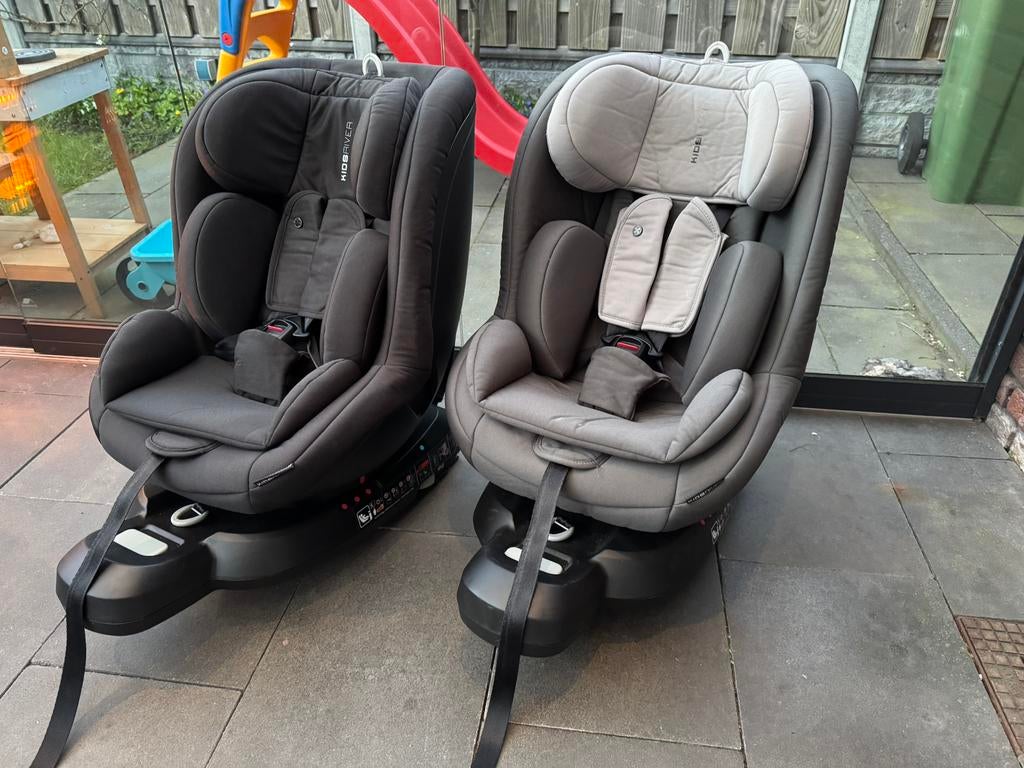 2x Kidsriver Silas i-Size autostoeltje 0-4jr / 3-18kg, 0 t/m 18 kg, Slaapstand, Zo goed als nieuw, Isofix