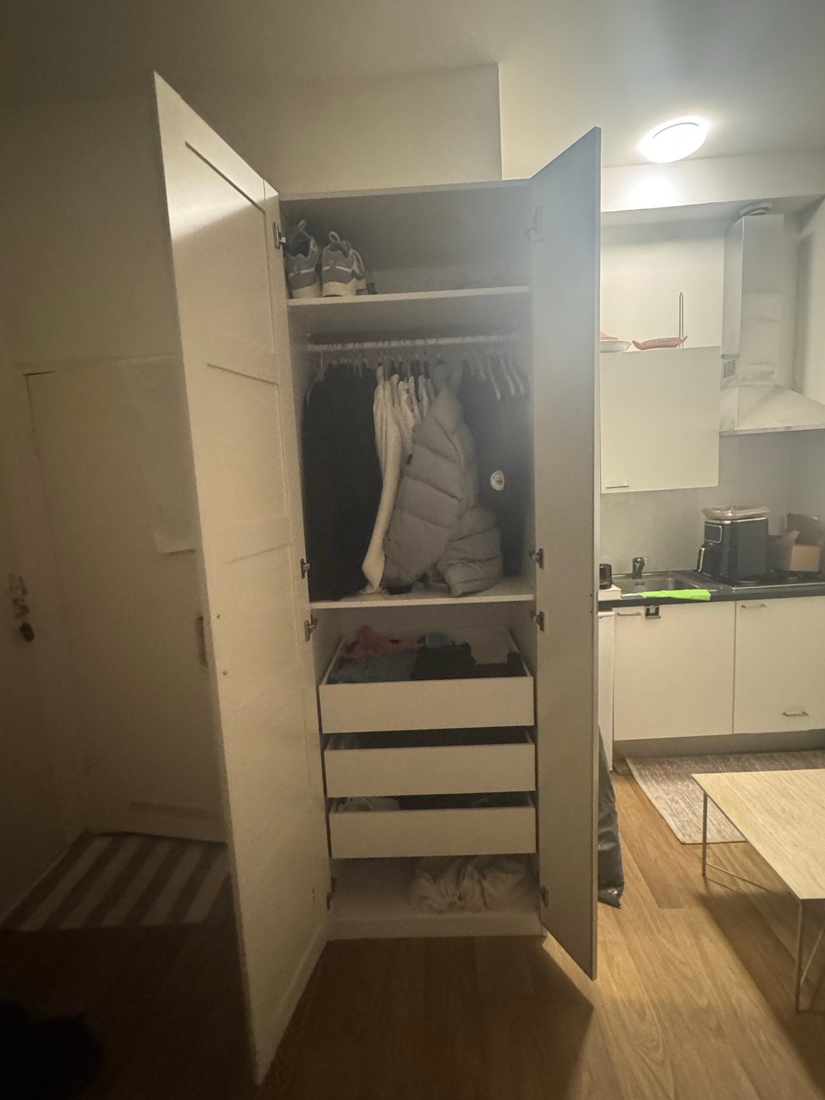Zo goed als nieuwe Pax kast (75x236 cm) met extra's, Ophalen, 200 cm of meer, 50 tot 100 cm, Zo goed als nieuw