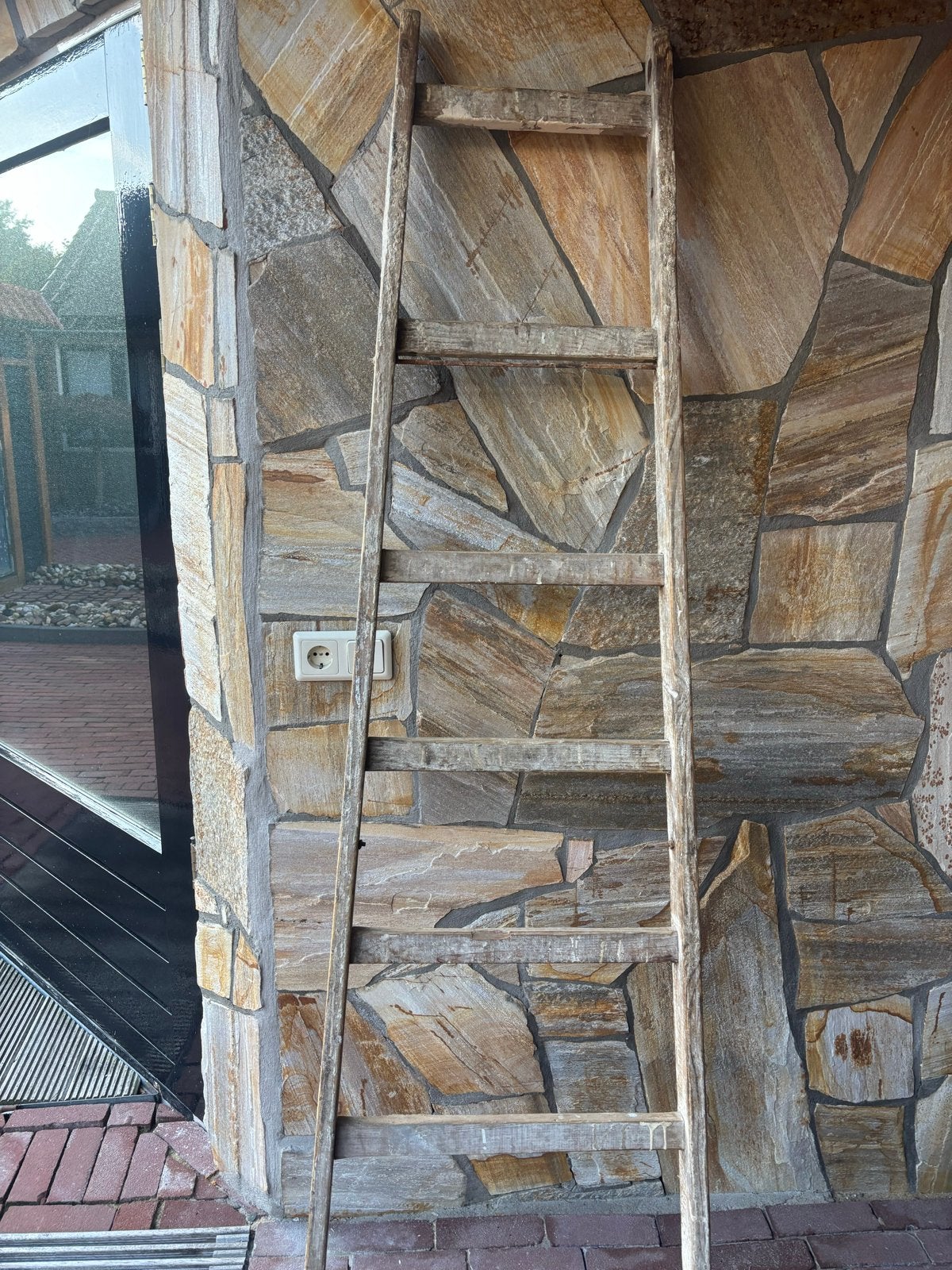 Vintage Houten trap/ladder., Ophalen