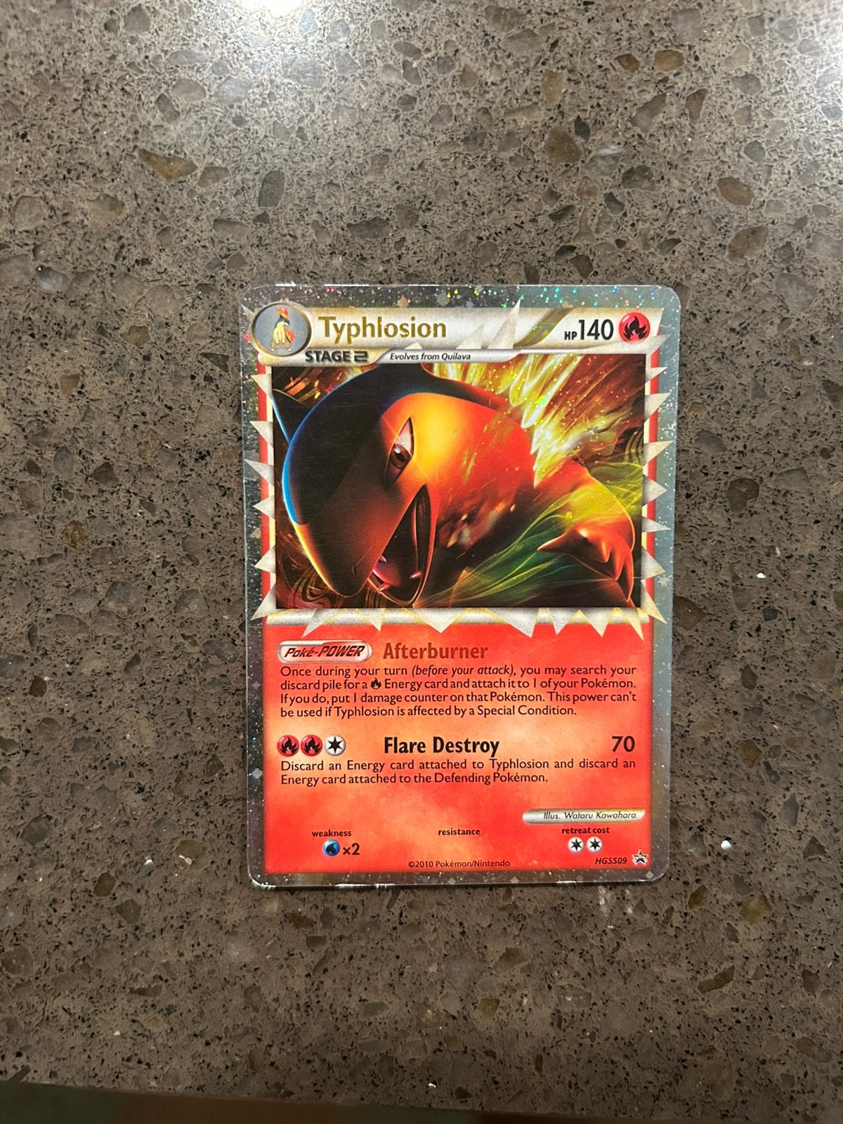 Typhlosion prime promo, Ophalen of Verzenden, Gebruikt, Losse kaart, Foil