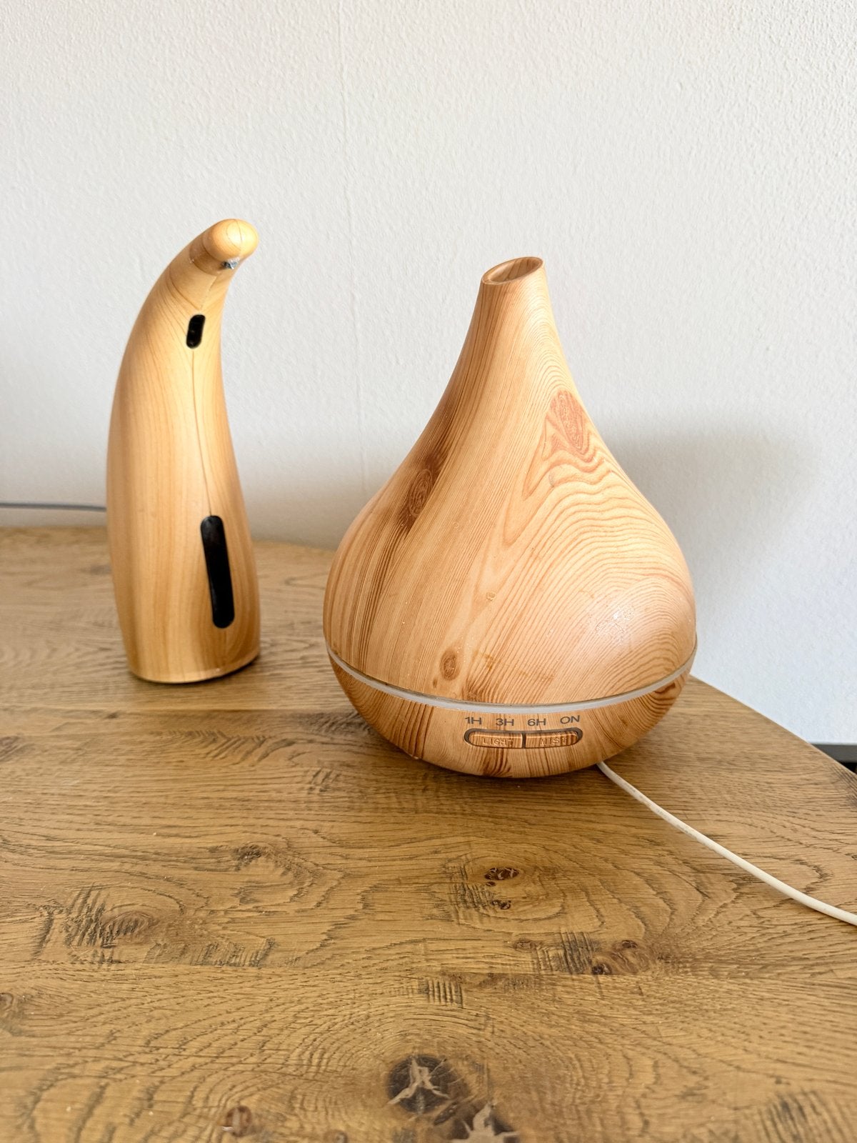 Houten Aroma Diffuser en Automatische Zeepdispenser Set, Ophalen of Verzenden, Zo goed als nieuw