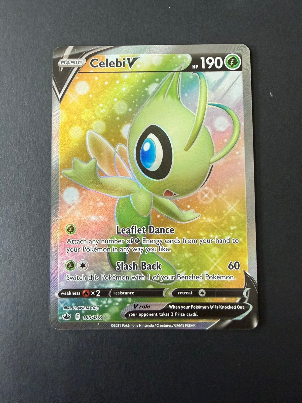 Chilling Reign 160/198 Celebi V, Hobby en Vrije tijd, Verzamelkaartspellen | Pokémon, Ophalen of Verzenden, Nieuw, Losse kaart