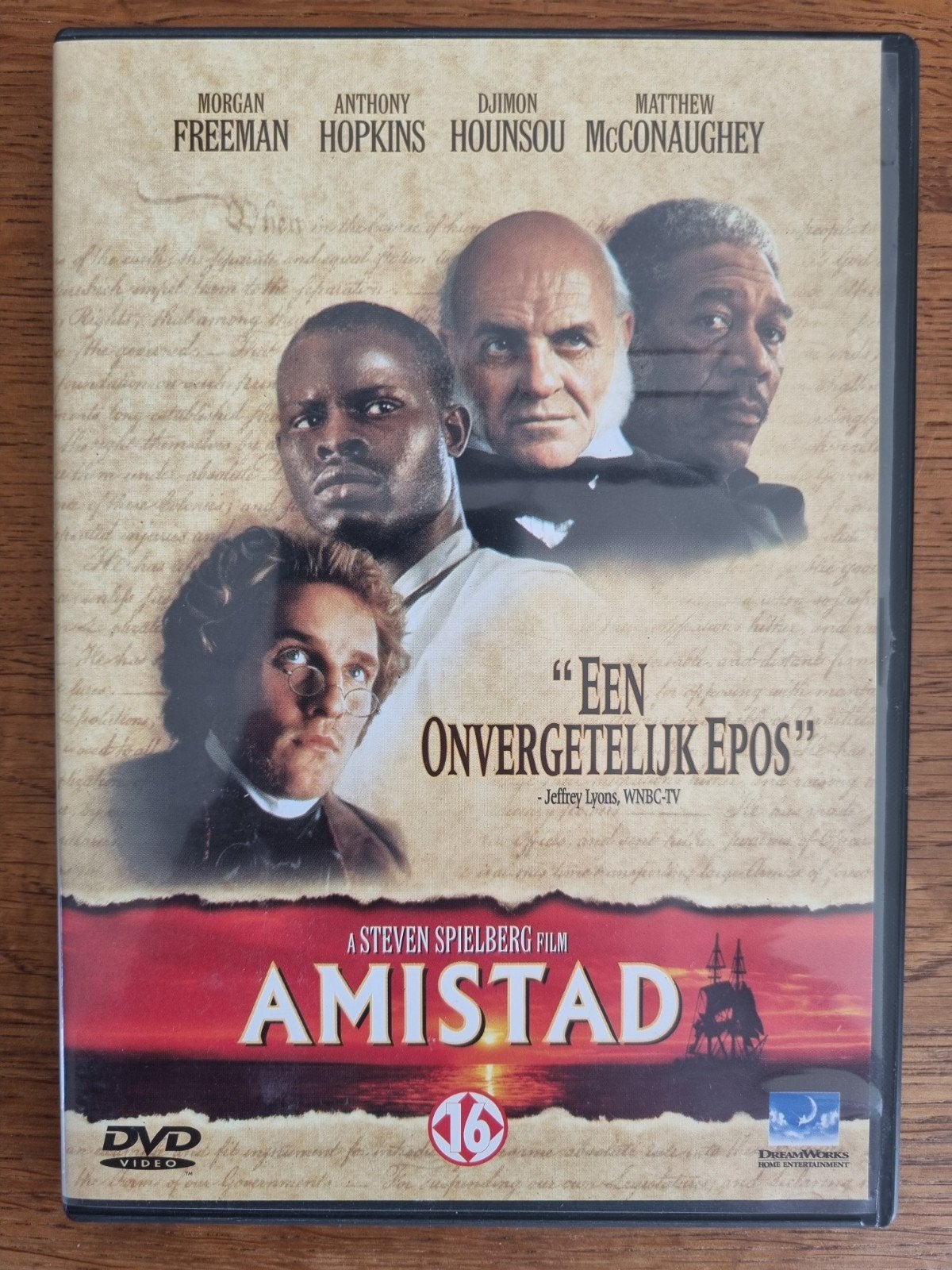 Amistad | Steven Spielberg, Cd's en Dvd's, Vanaf 16 jaar, Historisch of Kostuumdrama, Nederlands, Ophalen of Verzenden