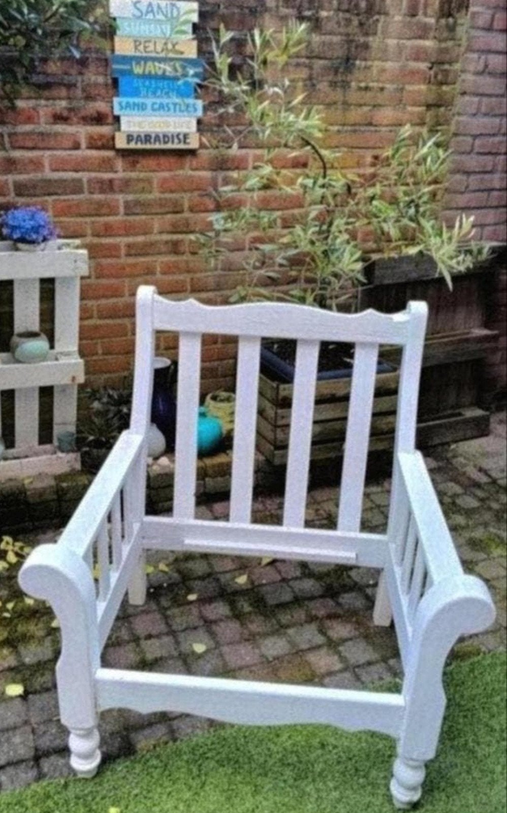 Stoere lounge stoel - opknapper/moet weg, Ophalen, Hout