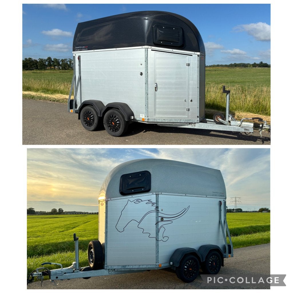 volledig aluminium Bockmann Uno 1 met en 1 zonder zadelkamer, Ophalen of Verzenden, Zo goed als nieuw, Aluminium, 1½-paards trailer