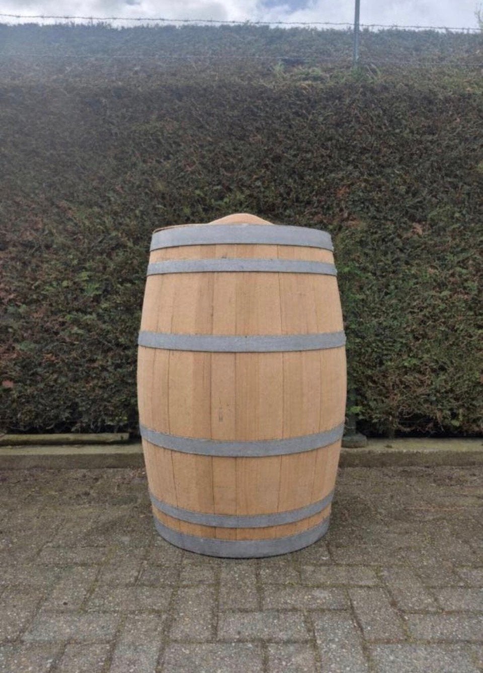Houten regenton met los deksel, Ophalen, 150 liter of meer, Nieuw, Bb