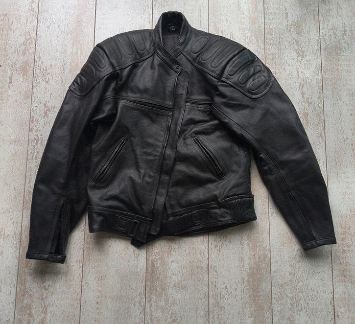 NOOIT GEDRAGEN - Leren Cafe-Racer Motorjack met Bescherming, Motoren, Jas | leer, Ophalen of Verzenden, Tweedehands, Heren