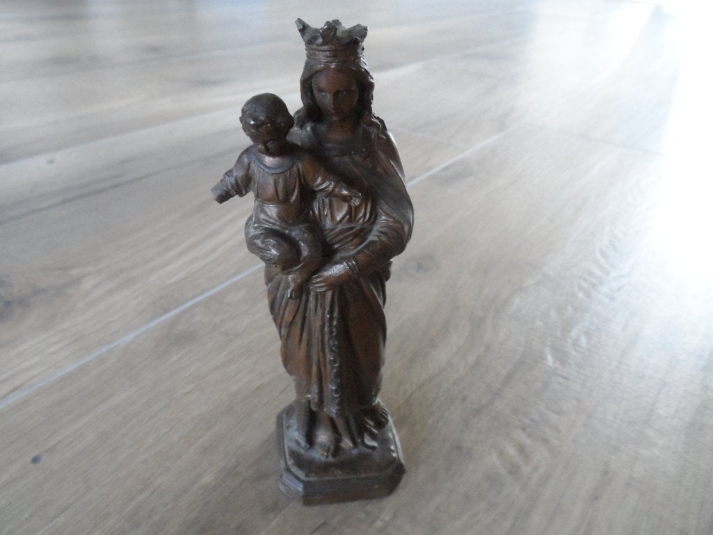 Maria met kindje Jezus -  beeldje., Ophalen of Verzenden, Gebruikt, Beeld(je)
