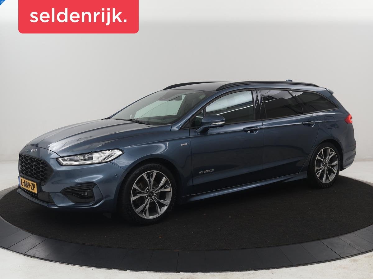 Ford Mondeo Wagon 2.0 IVCT HEV Vignale | Leder/alcantara | M, Gebruikt, 4 cilinders, Mondeo, Blauw