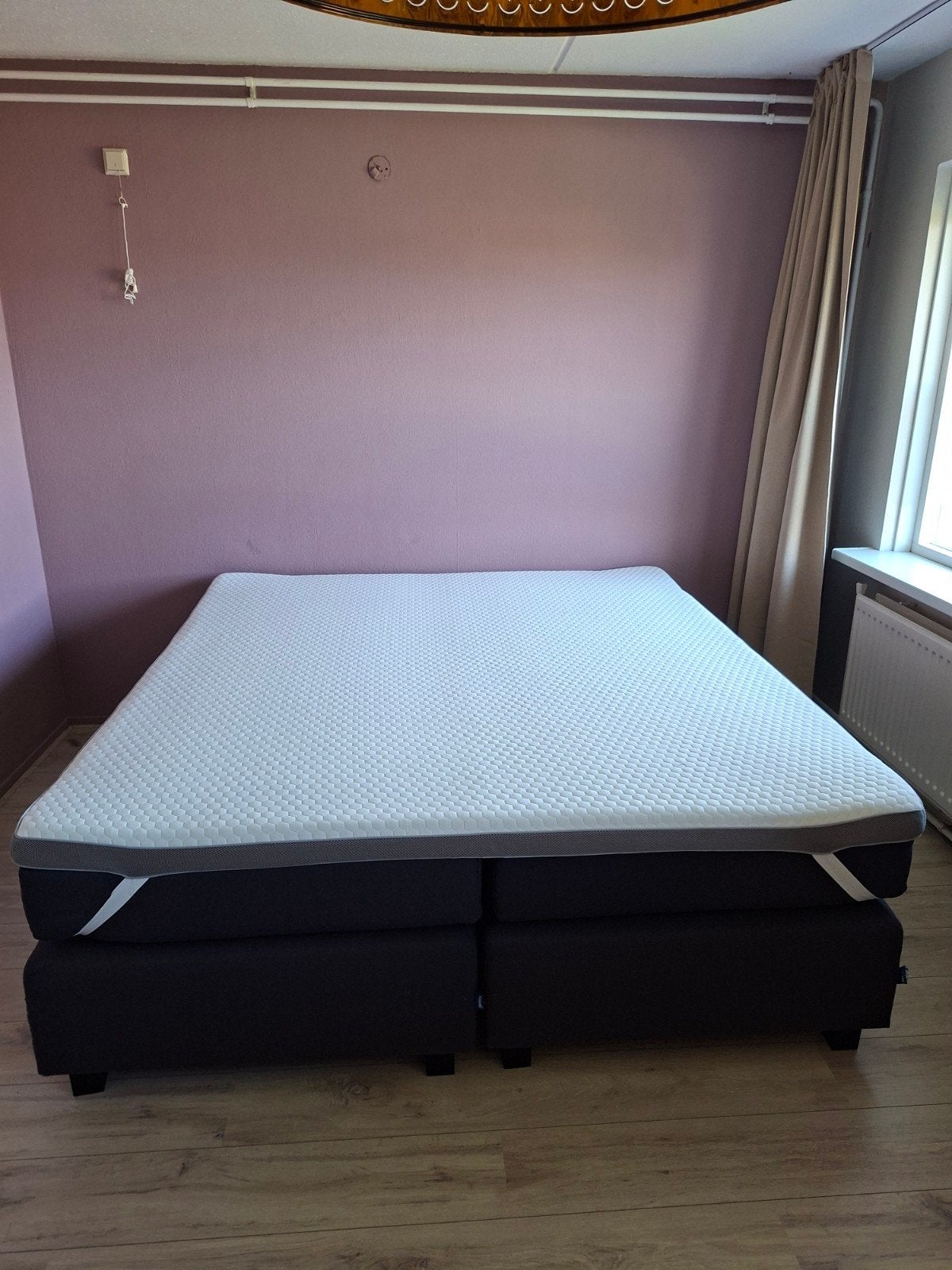 GRATIS! Complete Boxspring 180x200 cm met Topper - Kattenkra, Ophalen, Gebruikt, Tweepersoons, 180 cm