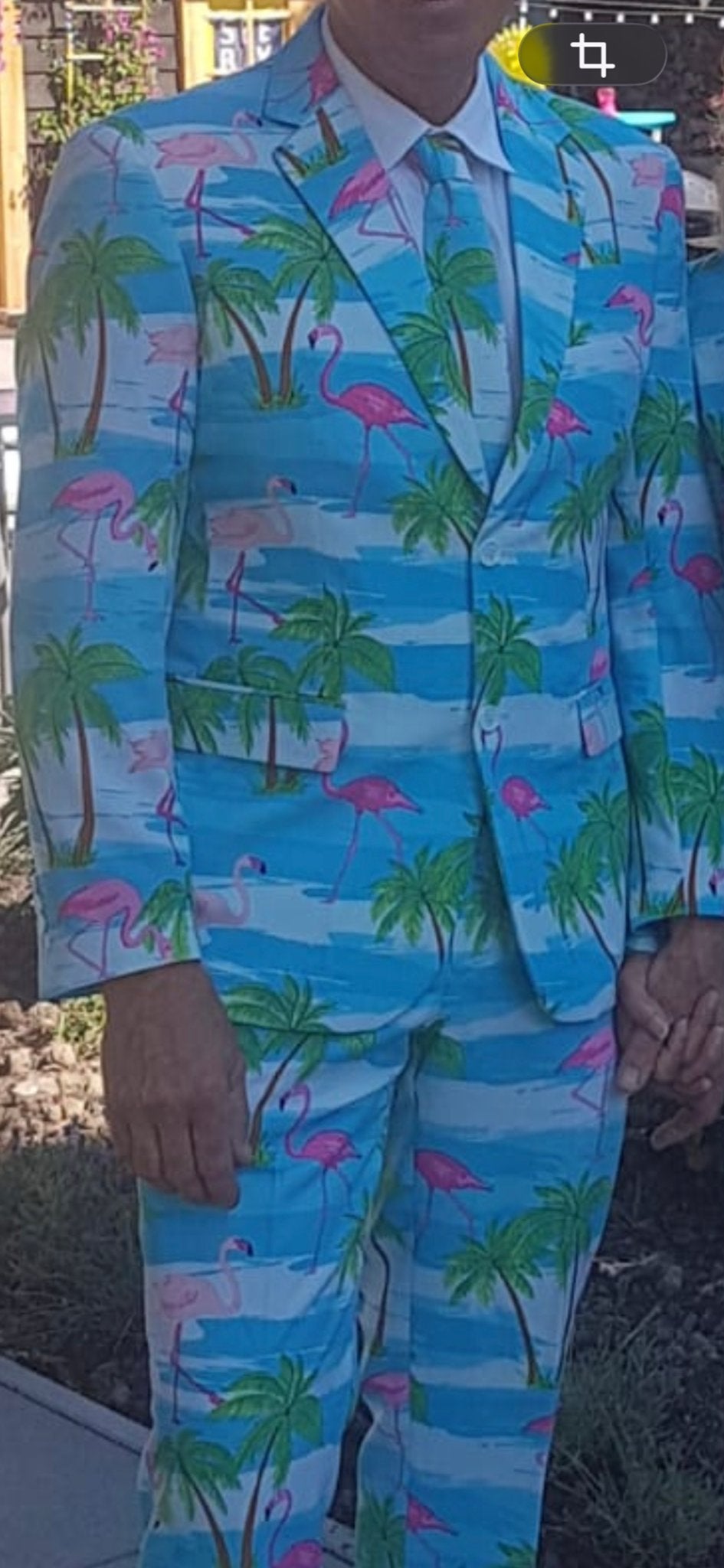 Opvallend Flamingo Pak - Perfect voor Feestjes!, Ophalen of Verzenden, Zo goed als nieuw, Overige maten, Blauw