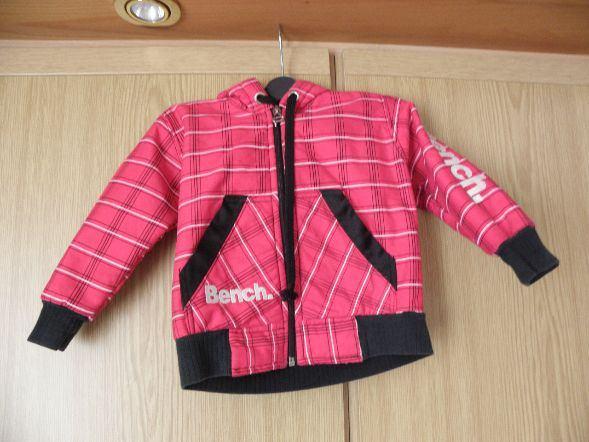 Roze wit zwart katoenen geruit zomer jasje BENCH 92 prima, Gebruikt, Meisje, Bench, Ophalen of Verzenden