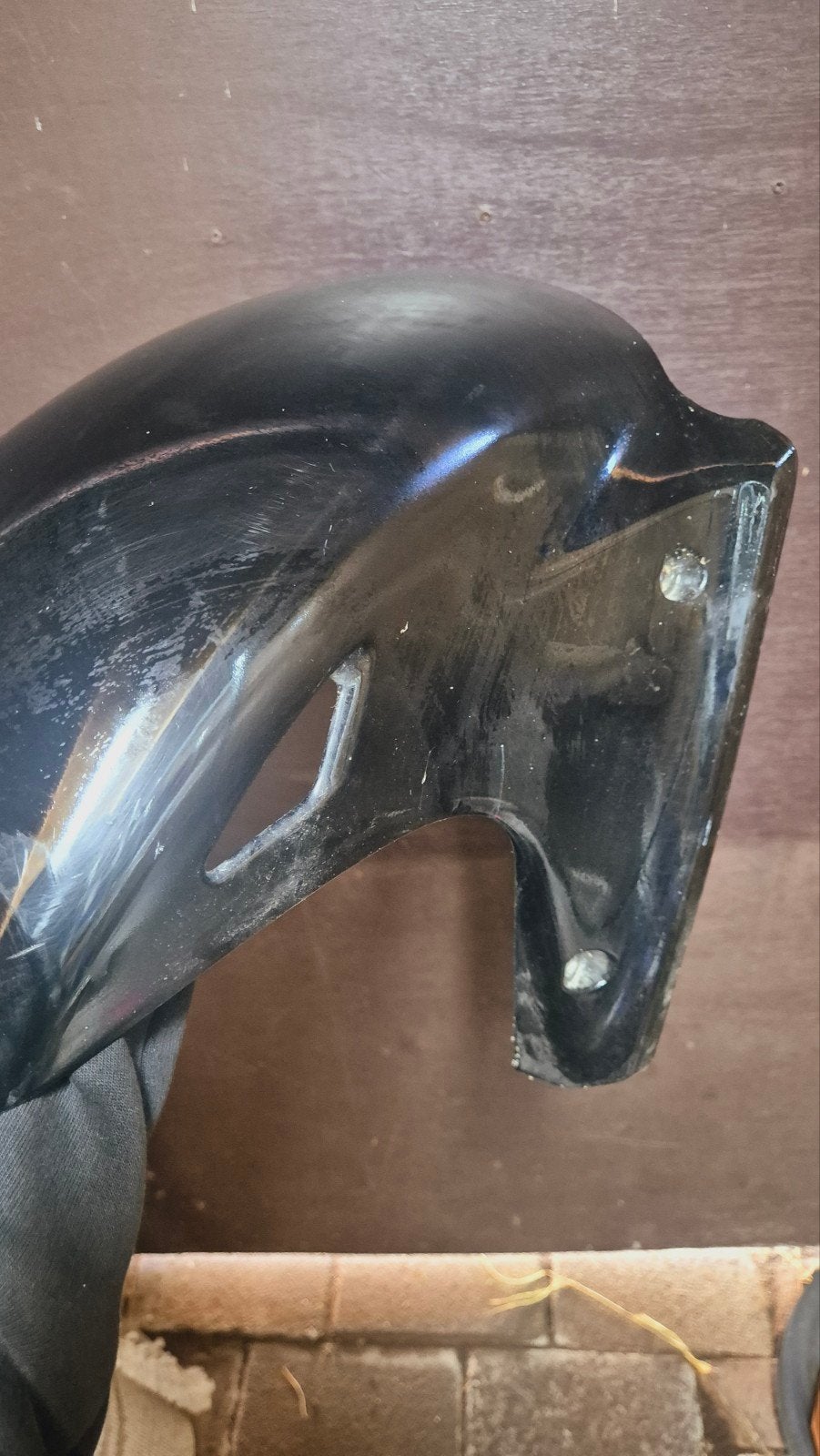 Honda CBR 600 RR PC37 Voorspatbord Zwart (61101-MCA-0000), Ophalen