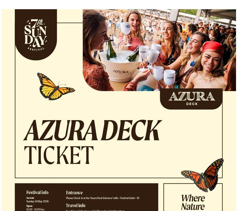 1 ticket Azure-Deck 7-th Sunday Festival, Eén persoon