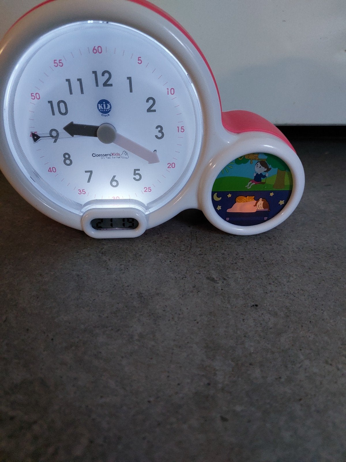 Slaaptrainer slaapwekker kinderwekker kidsleep cleassens, Ophalen of Verzenden, Gebruikt, Klok