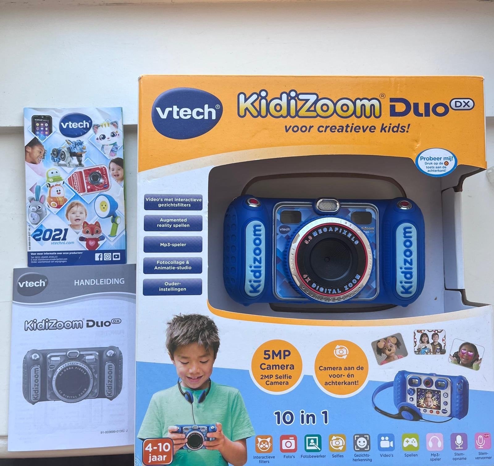 VTech Kidizoom Duo DX - Digitale camera voor kinderen, Ophalen of Verzenden, Zo goed als nieuw, Jongen of Meisje