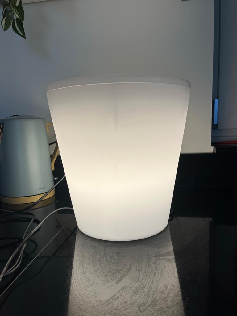 Konstsmide Lichtgevende Plantenbak - Warm Wit LED, Tuin en Terras, Bloembakken en Plantenbakken, Kunststof, Minder dan 30 cm, Minder dan 60 cm