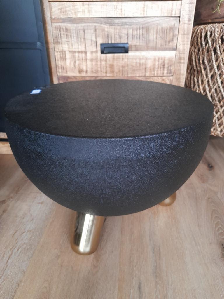 Bijzettafel , tafeltje, 45 tot 60 cm, Minder dan 55 cm, Metaal of Aluminium, Rond
