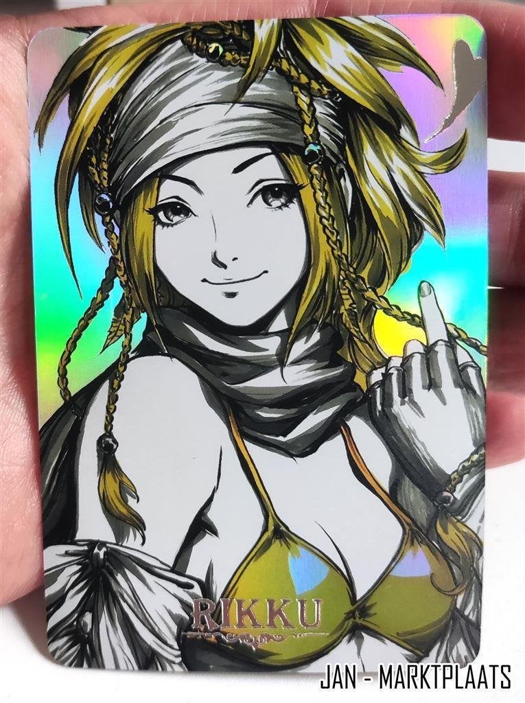 Final Fantasy X Rikku Collectors Foil Holo Card, Verzenden, Kuifje, Nieuw, Beeldje of Figuurtje