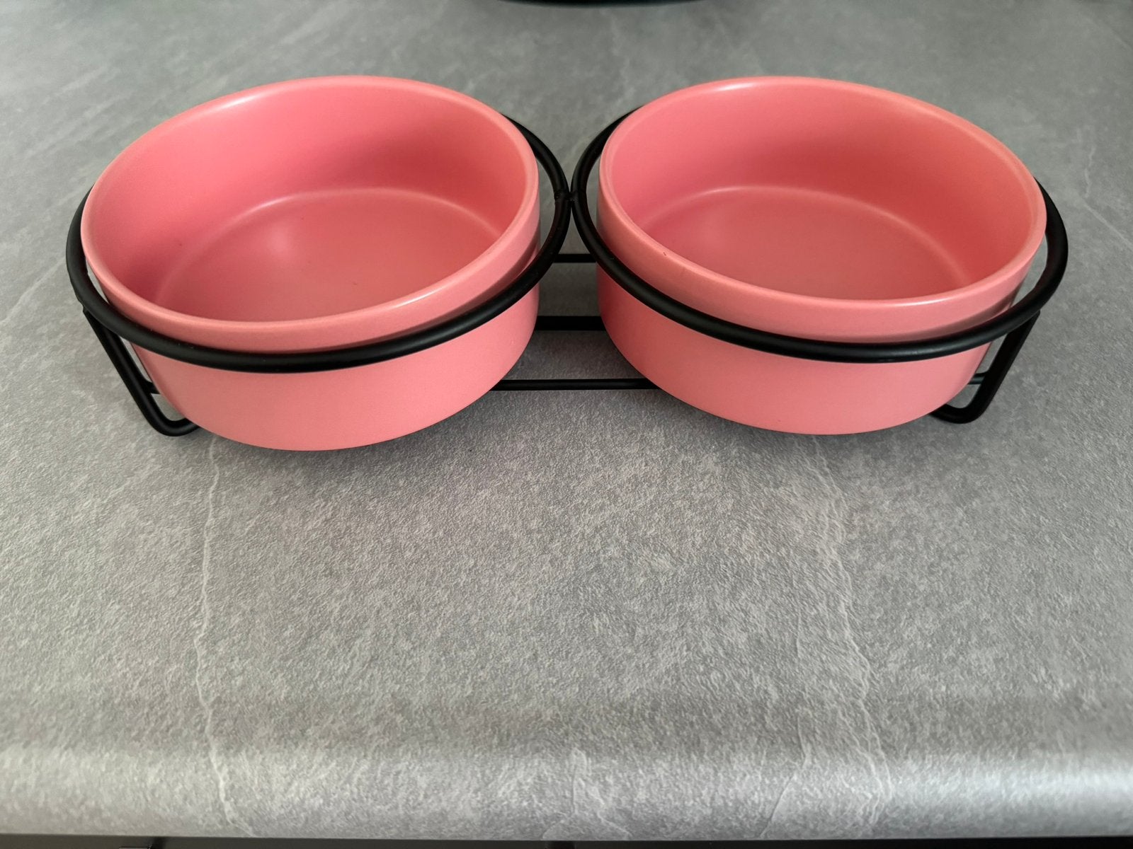 Roze Jack en vanilla dubbele voer/drinkenbak nieuwstaat, Dieren en Toebehoren, Ophalen of Verzenden, Zo goed als nieuw