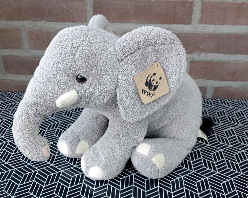 WWF Olifant Knuffel - Zo goed als nieuw.   Nr2, Ophalen, Overige karakters, Grijs, Middelgroot (20 tot 80 cm)