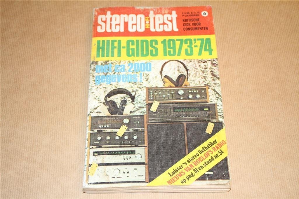 Stereo-Test - Hifi-Gids 1973-\'74, Ophalen of Verzenden, Gelezen