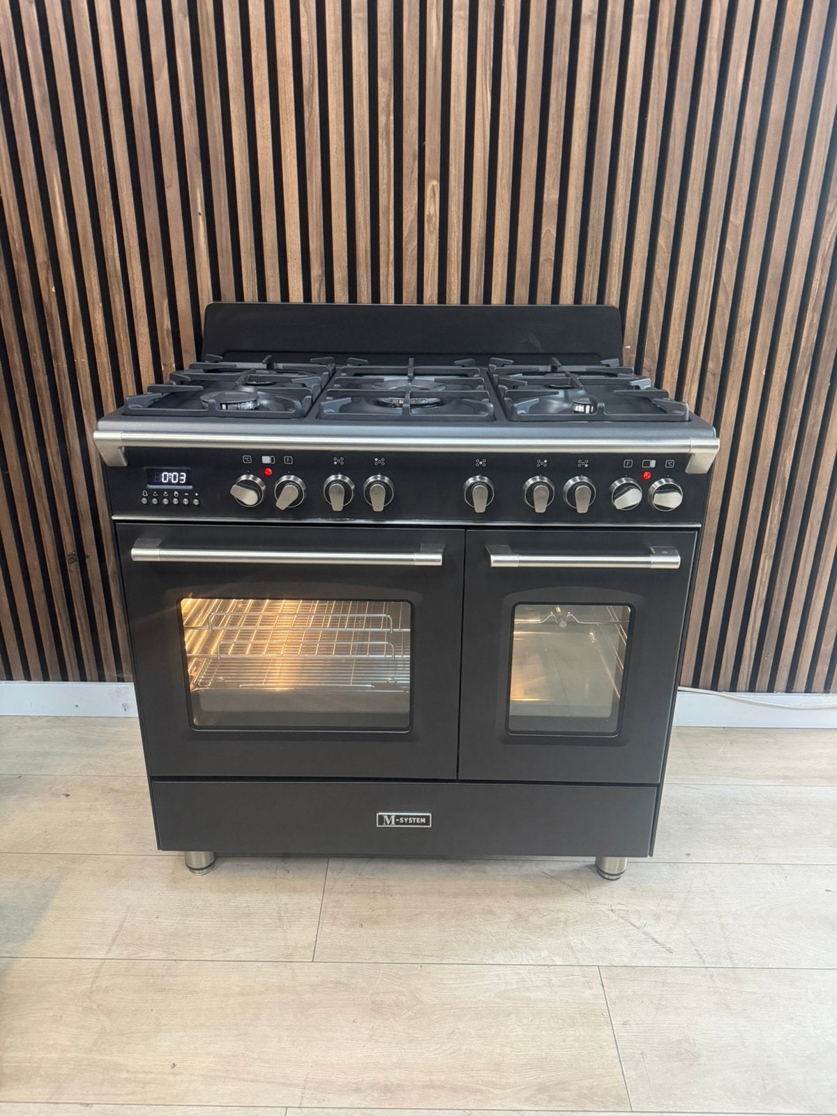 Luxe Boretti M-system Fornuis 90 cm (Gratis bezorgen), 5258sh, 60 cm of meer, Ophalen of Verzenden, Zo goed als nieuw