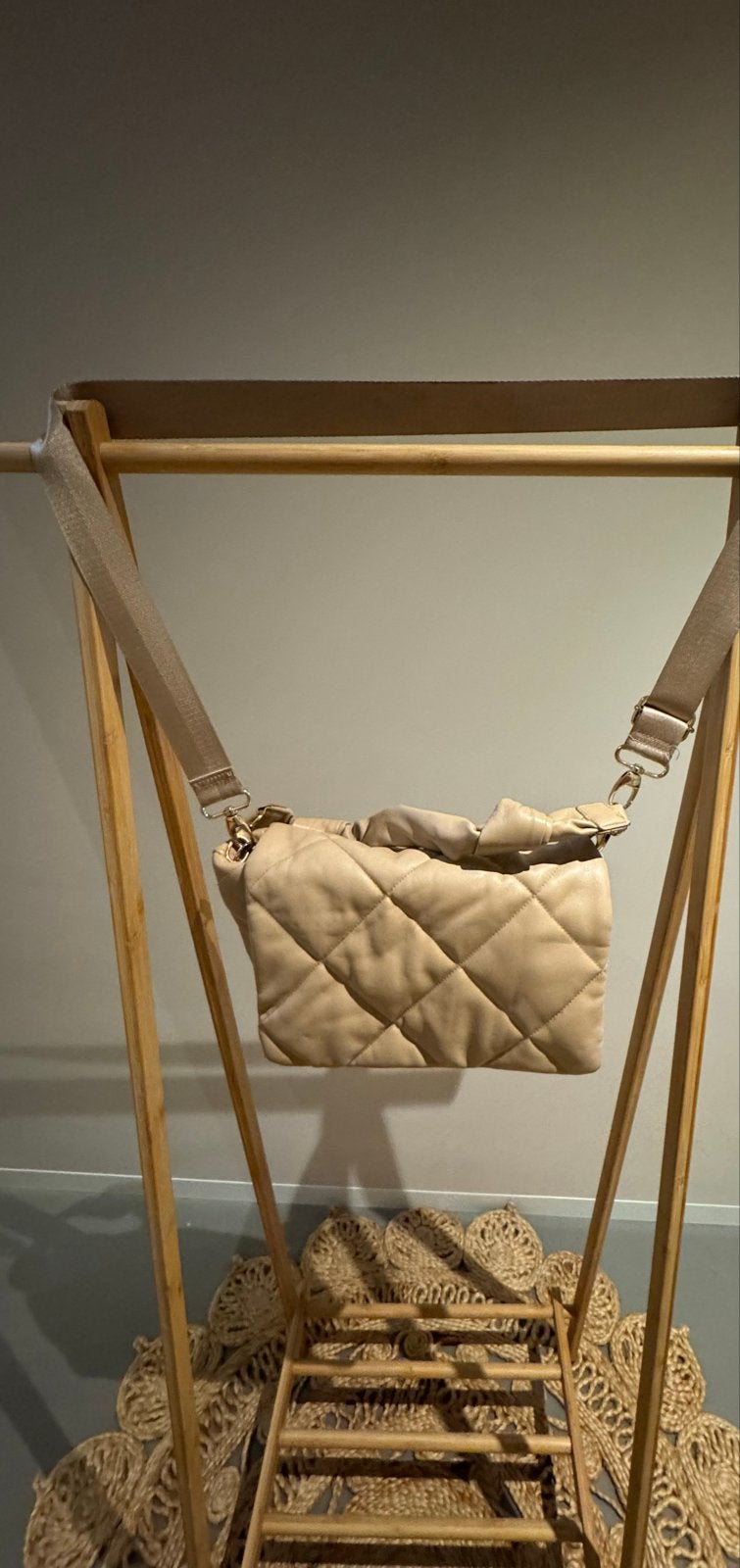 Sondra Roberts New York  Schoudertas Beige, Ophalen of Verzenden, Zo goed als nieuw, Beige, Overige merken