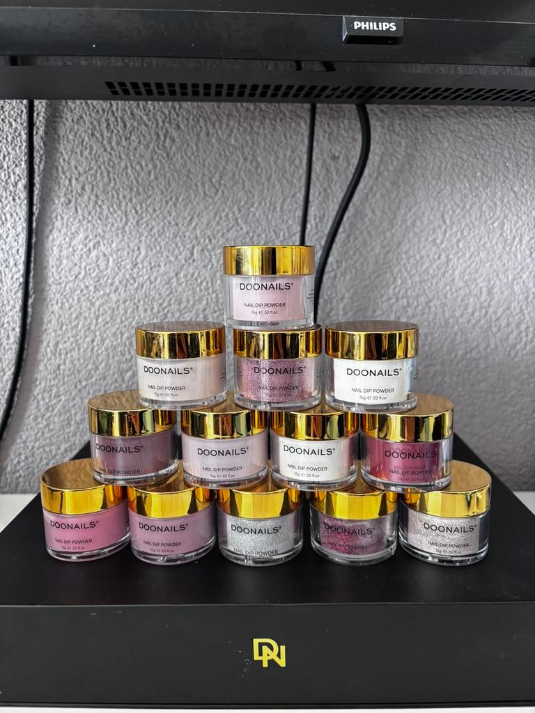 Doonails potjes poeder, Ophalen of Verzenden, Zo goed als nieuw, Overige kleuren, Handen en Nagels
