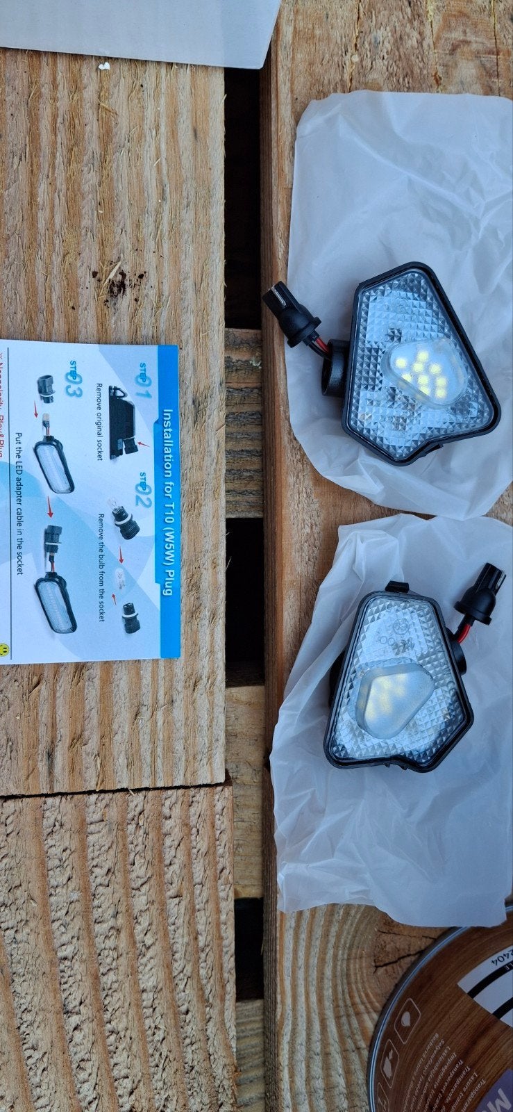 Nieuwe LED Spiegel Verlichting Mercedes W176, Auto-onderdelen, Ophalen