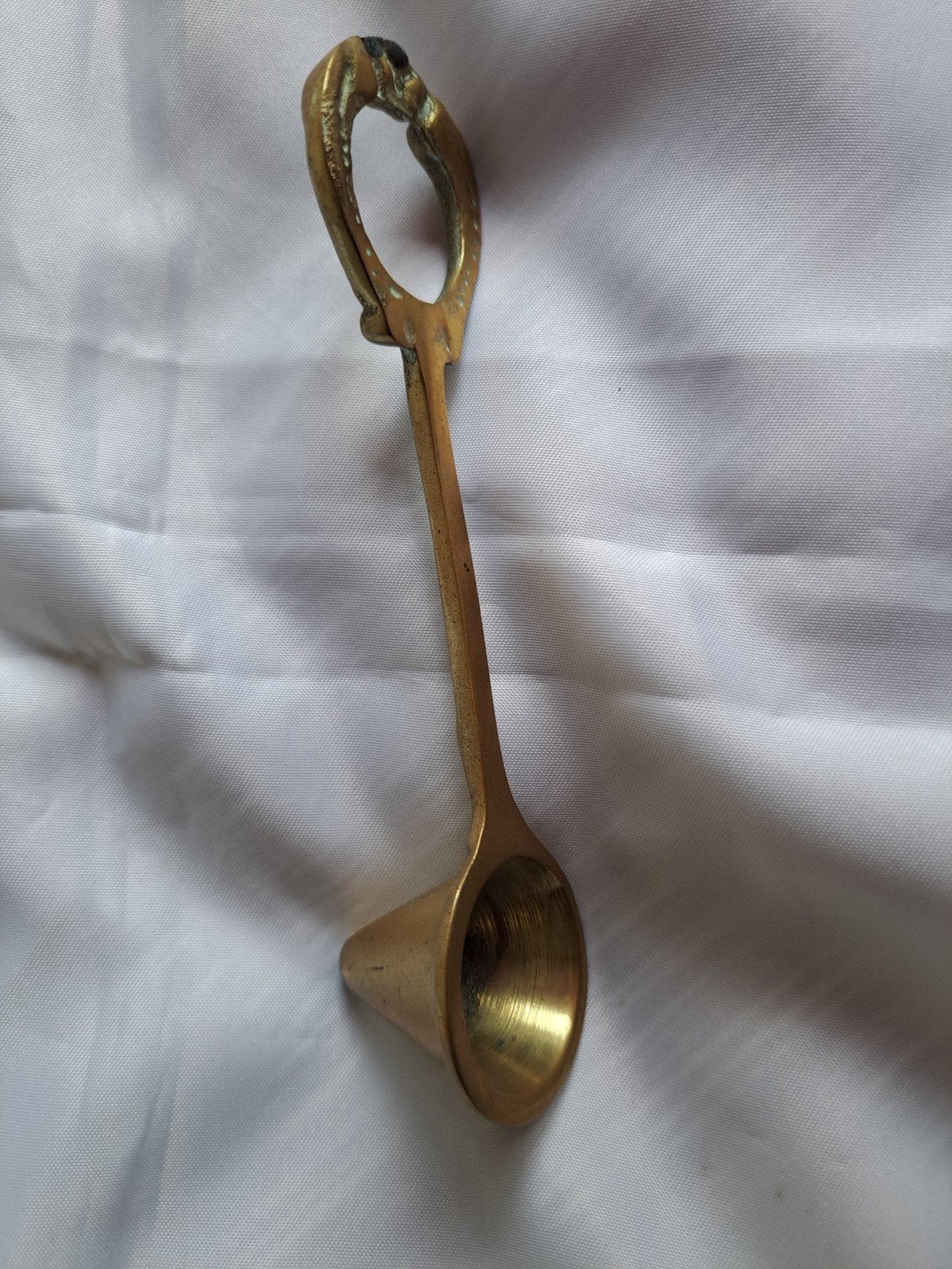 Vintage messing kaarsendover - Elegant en functioneel, Ophalen of Verzenden