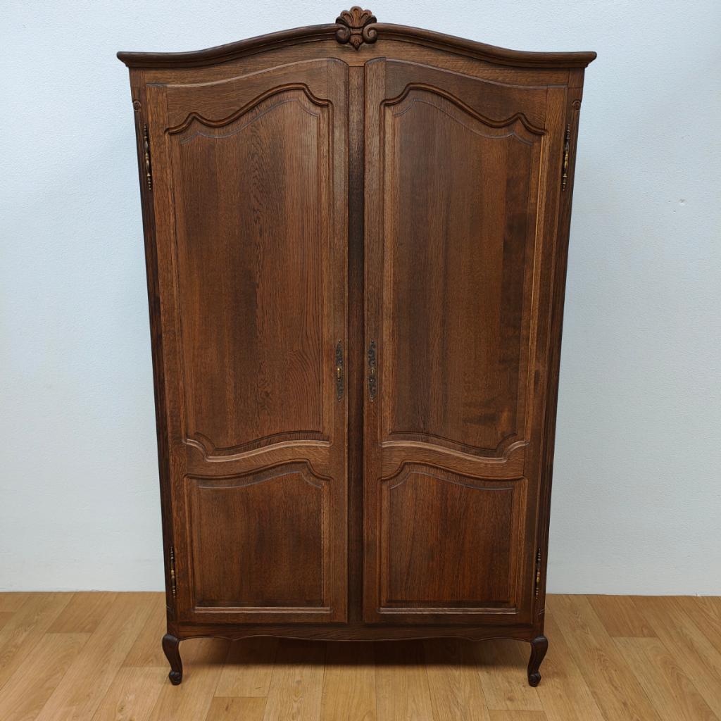 Vintage kledingkast, Queen Ann garderobekast kleerkast  108, Valkenswaard, Gebruikt, 100 tot 150 cm, Info@flashbackfurniture.nl