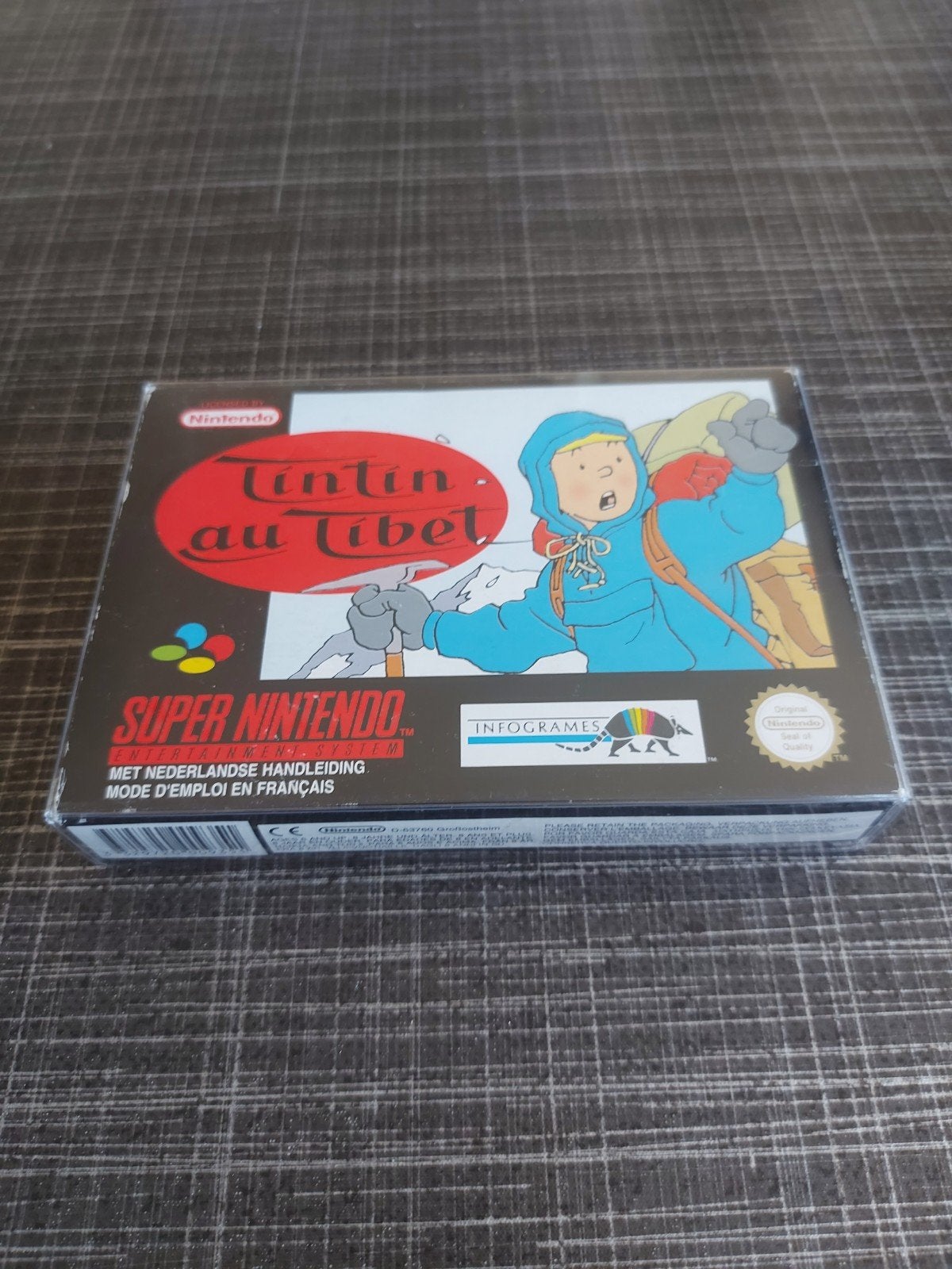 Kuifje in Tibet - Super Nintendo SNES (CIB), Spelcomputers en Games, Games | Nintendo Super NES, Gebruikt, 1 speler, Ophalen of Verzenden