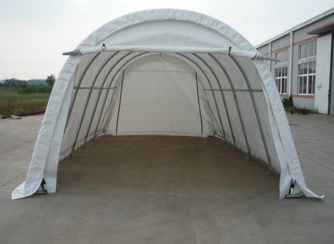 Garagetent Opslagtent- 6,10x3,65m

- garagetent/opslagshelte, Ophalen of Verzenden, Nieuw, Kunststof, Overige typen