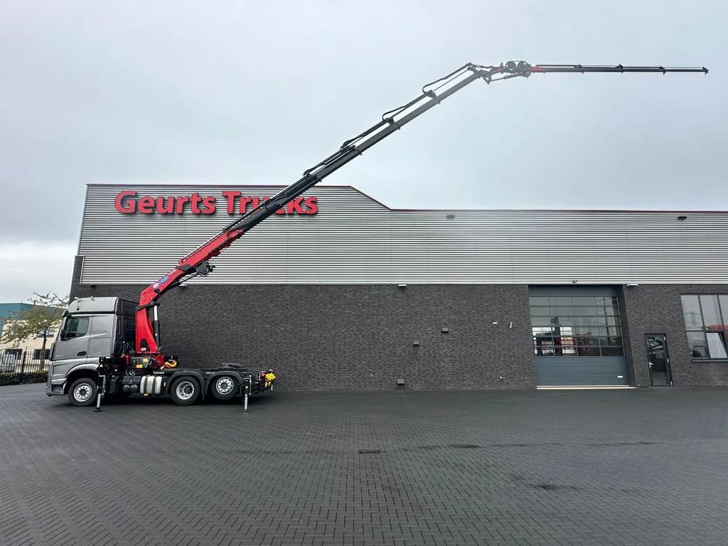 Mercedes-Benz Actros 2553 6X2 TREKKER +HMF 4020 K6 +FJ 600 K, Auto's, Automaat, Euro 6, Mercedes-Benz, Bedrijf